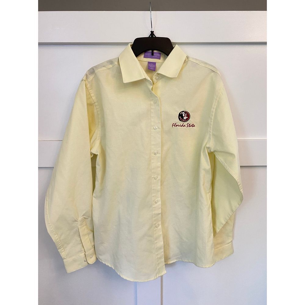 Screenmates‎ for Her X Large Yellow Button Front FSU Florida State University